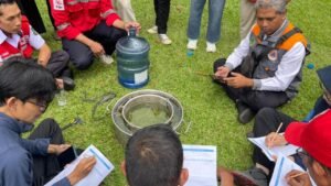 Uji Serap Tanah di Lapangan, PMI Gelar Praktik Langsung Pengukuran Infiltrasi Air