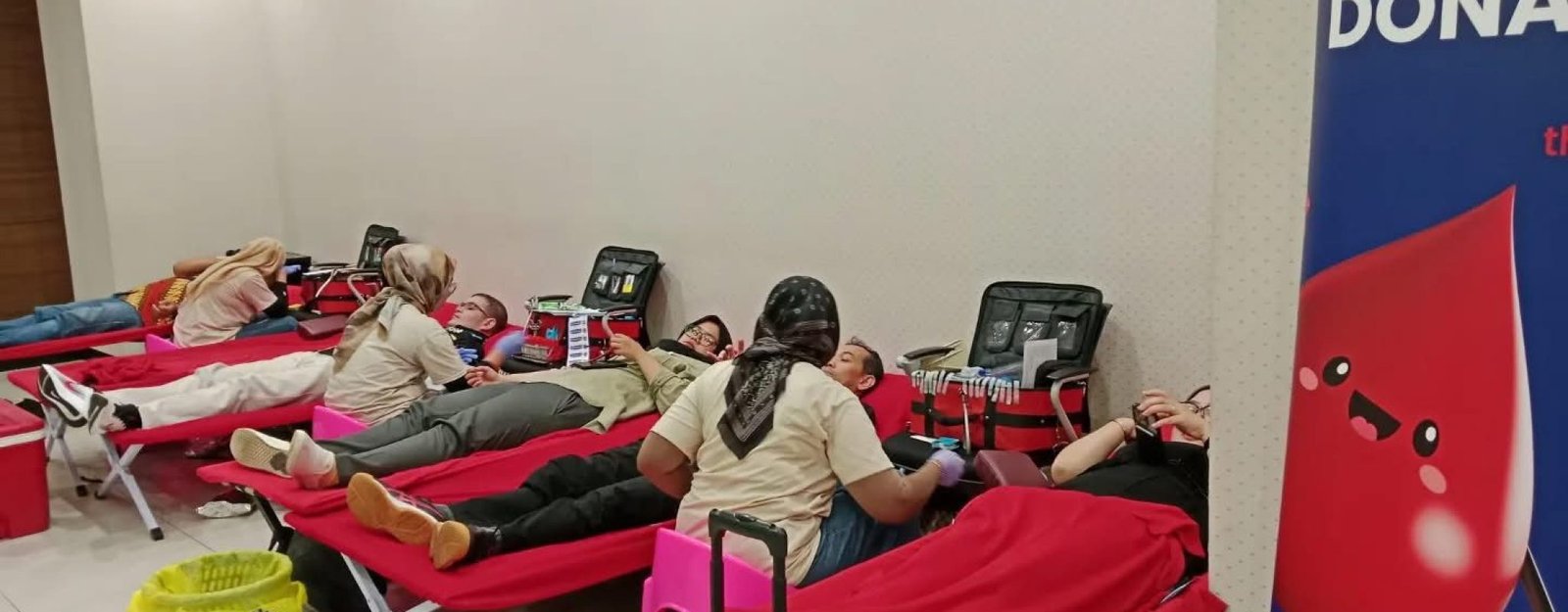 (Foto : Ilustrasi Kegiatan Aksi Donor Darah yang diselenggarakan oleh MNC TV bekerjasama dengan UDD PMI Kota Sukabumi)